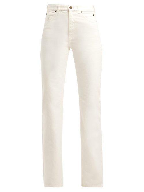 Matchesfashion.com Calvin Klein 205w39nyc - Mid Rise Straight Leg Jeans - Womens - White