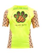 Matchesfashion.com Marine Serre - Upcycled Hoops For Heart Print Jersey T Shirt - Womens - Neon Yellow