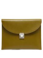 Matchesfashion.com Mark Cross - Diver Grained Leather Pouch - Mens - Green