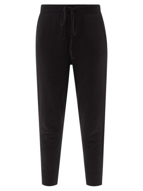 Ladies Rtw Nili Lotan - Nolan Cotton-jersey Track Pants - Womens - Black