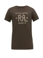 Matchesfashion.com Rrl - Double Rrl Logo Print Cotton T Shirt - Mens - Black