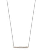 Title Of Work Silver-sterling Id-bar Necklace
