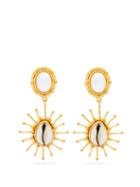 Matchesfashion.com Sylvia Toledano - Grigri Shell And Faux Pearl Drop Earrings - Womens - Gold