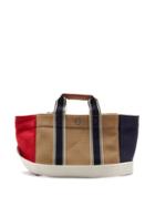 Matchesfashion.com Rue De Verneuil - Parcours Small Leather-trimmed Canvas Tote Bag - Womens - Navy Multi