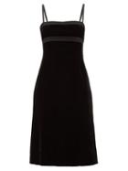 Matchesfashion.com Brock Collection - Empire-waist Velvet Dress - Womens - Black
