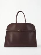 The Row - Margaux Leather Bag - Womens - Dark Brown