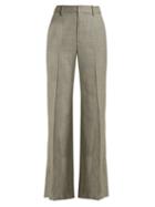 Matchesfashion.com Nili Lotan - Sullivan Straight Leg Wool Trousers - Womens - Grey