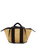 Muuñ George Canvas And Woven-straw Tote