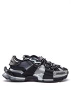 Dolce & Gabbana - Space Extended-heel Canvas Trainers - Mens - Black Silver