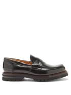 Matchesfashion.com Church's - Pembrey Rubber-sole Leather Penny Loafers - Mens - Black