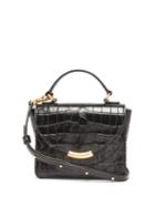 Matchesfashion.com Wandler - Luna Mini Crocodile-effect Leather Cross-body Bag - Womens - Black