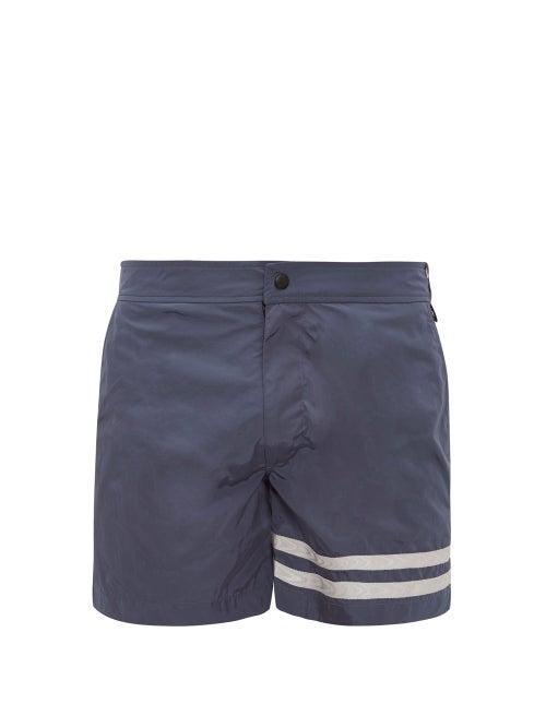 Matchesfashion.com Everest Isles - Diver Swim Shorts - Mens - Navy Silver
