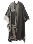 Joseph - Striped Longline Wool-blend Shawl - Womens - Black Multi