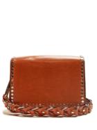 Isabel Marant Calibar Stud-embellished Leather Cross-body Bag