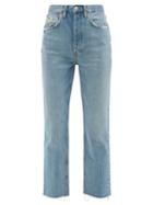 Re/done - 70s Ultra High-rise Stovepipe Straight-leg Jeans - Womens - Light Blue