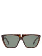 Matchesfashion.com Givenchy - Flat Top Acetate Sunglasses - Womens - Tortoiseshell