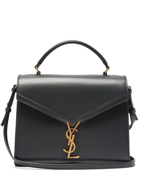 Matchesfashion.com Saint Laurent - Cassandra Medium Ysl Leather Cross-body Bag - Womens - Dark Green