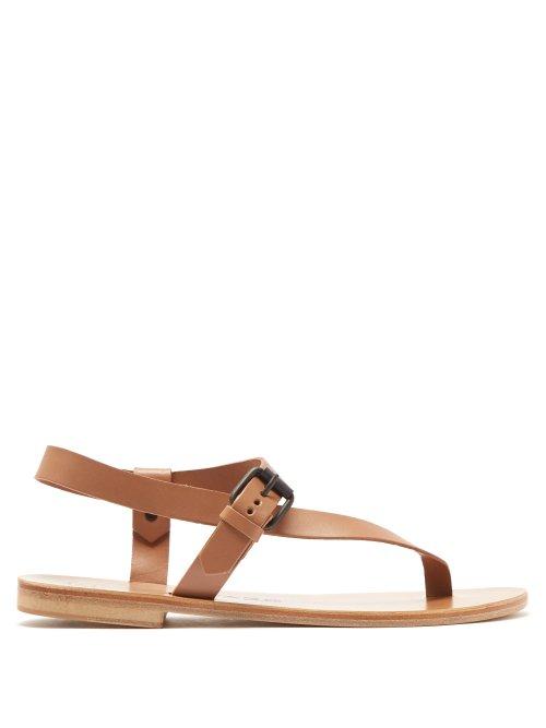 Matchesfashion.com Lvaro - Andreina Leather Sandals - Womens - Tan