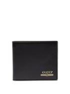 Matchesfashion.com Gucci - Debossed Bi Fold Leather Wallet - Mens - Black