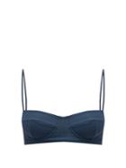 Matchesfashion.com Haight - Corset Underwired Bikini Top - Womens - Blue