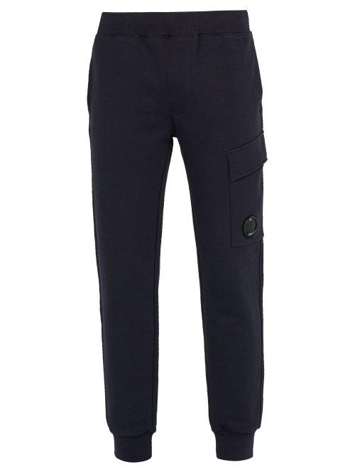 Matchesfashion.com C.p. Company - Lens Detail Cotton Track Pants - Mens - Navy