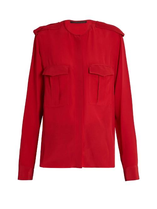 Haider Ackermann Lulu Silk-crepe Blouse