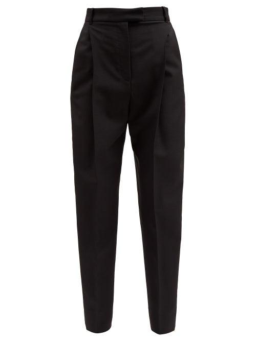 Alexander Mcqueen - High-rise Twill Trousers - Womens - Black