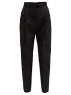 Alexander Mcqueen - High-rise Twill Trousers - Womens - Black