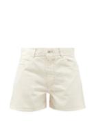 Matchesfashion.com Jil Sander - Wide-leg Selvedge-denim Shorts - Womens - Cream