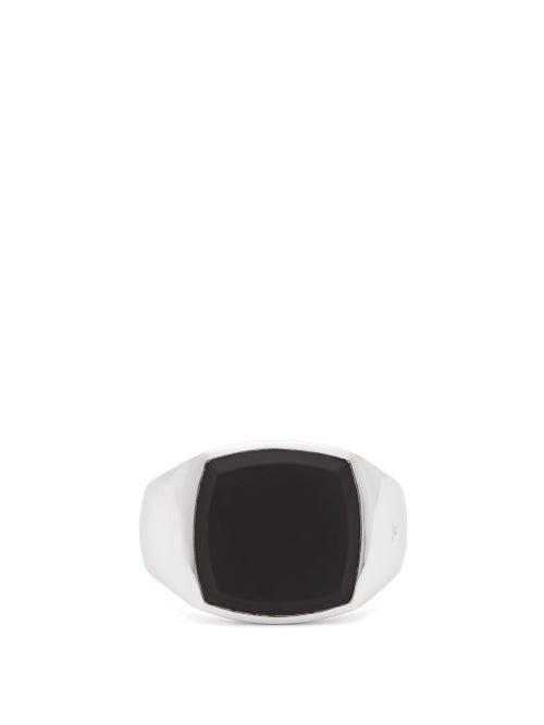 Matchesfashion.com Tom Wood - Cushion Sterling-silver Signet Ring - Mens - Silver