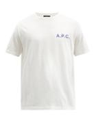 Mens Rtw A.p.c. - Daniel Logo-print Cotton-jersey T-shirt - Mens - White