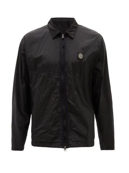 Matchesfashion.com Stone Island - Zip-front Nylon-metal Ripstop Jacket - Mens - Black