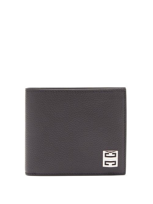 Mens Accessories Givenchy - 4g Grained-leather Bifold Wallet - Mens - Black