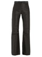 Marques'almeida Kick-flare Polka-dot Jacquard Trousers