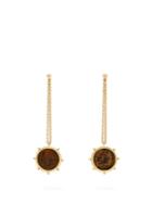 Dubini Constantine 18kt Gold Coin Earrings