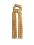 Matchesfashion.com Acne Studios - Varney Small Checked Wool-blend Scarf - Womens - Beige Print