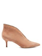 Matchesfashion.com Gianvito Rossi - Vania 55 Suede Ankle Boots - Womens - Dark Nude