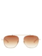 Dita Eyewear - Flight 14kt Gold-plated Titanium Sunglasses - Mens - Gold