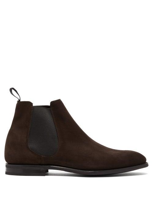 Matchesfashion.com Church's - Prenton Suede Chelsea Boots - Mens - Dark Brown