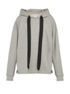 Matchesfashion.com Marques'almeida - Relaxed Cotton Jersey Hooded Sweatshirt - Mens - Grey