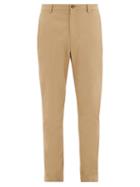 Matchesfashion.com Burberry - Shibden Icon-stripe Lined Cotton-twill Chinos - Mens - Beige