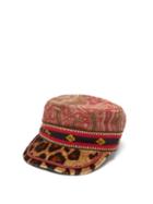 Etro - Paisley-jacquard And Leopard-print Cap - Womens - Multi