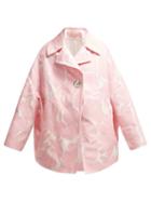 Matchesfashion.com Marni - Avery Floral Jacquard Coat - Womens - Pink White