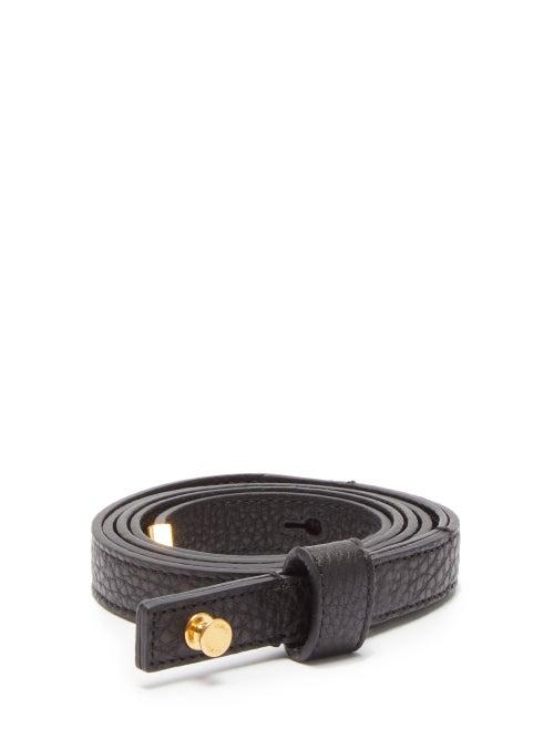 Matchesfashion.com Fendi - F Charm Wrap Around Leather Belt - Womens - Black