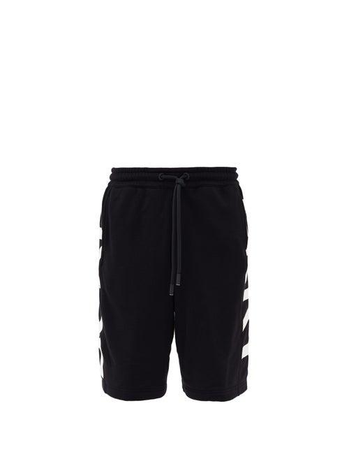 Matchesfashion.com Burberry - Fawnley Logo-print Cotton-jersey Shorts - Mens - Black