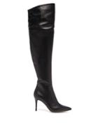 Matchesfashion.com Gianvito Rossi - Over-the-knee 85 Leather Boots - Womens - Black