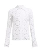 Matchesfashion.com A.w.a.k.e. Mode - Tonie Richelieu Broderie Anglaise Cotton Shirt - Womens - White