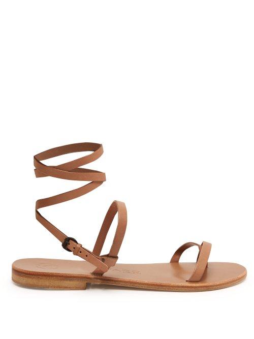 Matchesfashion.com Lvaro - Anna Leather Sandals - Womens - Dark Tan