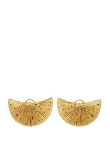 Joelle Kharrat Peacock Gold-plated Clip-on Earrings