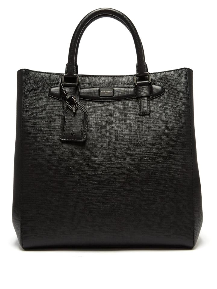 Dolce & Gabbana Large Leather Tote Bag